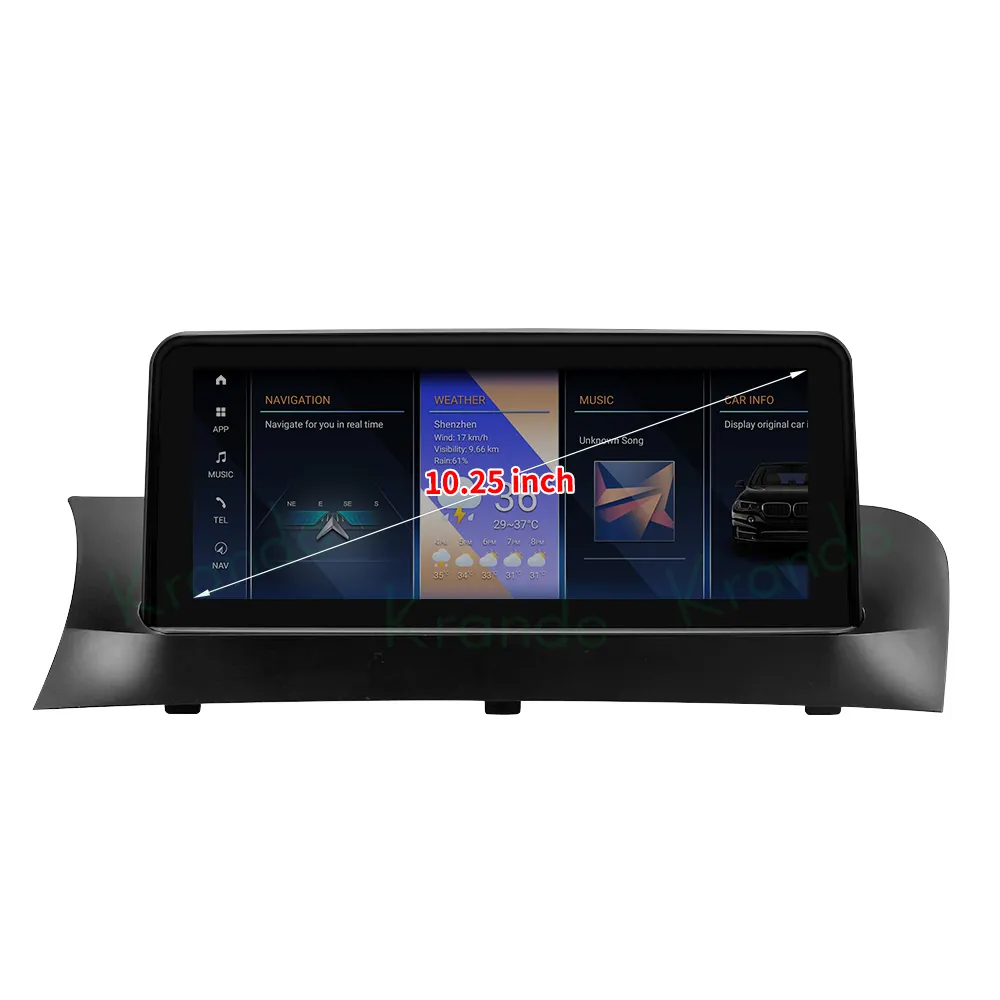 Unité principale Krando Android 12 mise à niveau vidéo automatique lecteur multimédia de voiture pour BMW X3 F25 X4 F26 2011 - 2016 sans fil CarPlay WIFI 4G