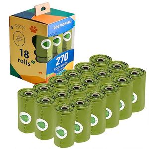 Wholesale Pet Poop Waste Disposal <b>Bag</b> Biodegradable <b>Compostable</b> Degradable Dog Poop <b>Bag</b> Cornstarch Poop <b>Bag</b> for Dog Custom Label - Product Image 1