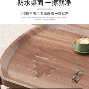 Bona Gold Square Rectangular <b>Coffee</b> <b>Table</b> Wood 30mm Storage Living Room Home Office Small Apartment <b>Table</b> - Product Image 4