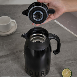 PINKAH Nouvelle Carafe <span class=keywords><strong>Isotherme</strong></span> en Acier Inoxydable 1100ML <span class=keywords><strong>avec</strong></span> <span class=keywords><strong>Filtre</strong></span> <span class=keywords><strong>à</strong></span> Thé Amovible pour la Maison et le Bureau - Product Image 5