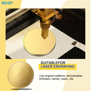 30 ، 40 ، 50 معدن فارغ ، نقش بالليزر الفضة والنحاس الأصفر وسبائك الزنك ، عملات تحدي فارغة مع - Product Image 3