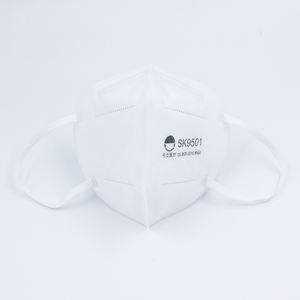 Skypro <span class=keywords><strong>respirator</strong></span> FFP2 sekali pakai, nyaman pas lipat datar Earloop wajah kapas pemblokiran debu GB2626 KN95 setengah wajah - Product Image 3
