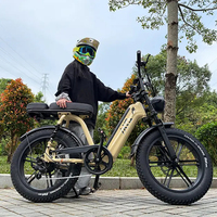 Vélo électrique R7 Fatbike 48V au lithium, vélo de montagne électrique sportif, cadre en acier de 20 pouces, pneus larges, vélo électrique MTB, Surron