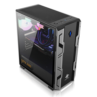 Lovingcool Factory ATX/boîtier M-ATX jeu d'ordinateur avec armoire d'ordinateur en verre trempé boîtier PC refroidi à l'eau avec alimentation