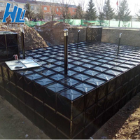 Vente flash : Réservoir de stockage d'eau souterrain GSC BDF, acier pressé, modulaire, sectionnel, conteneurs d'eau de pluie souterrains, prix des panneaux
