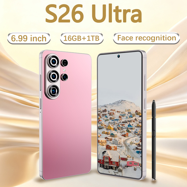 Original S26 Ultra Unlocked Android Smartphone 7.3" Large Screen 108MP Pixel Face Fingerprint ID