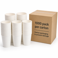 Gobelet à café jetable imperméable de 8 oz, double paroi, en papier kraft épaissi, pour boissons chaudes, fabriqué en Chine, isolant thermique et anti-brûlure