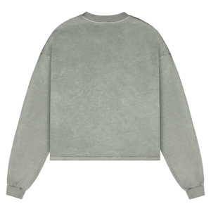 Sudadera de Algodón de Alta Calidad, Corte Holgado, Estilo Casual Urbano, Diseño Vintage con Estampado Gráfico, Cuello Redondo, Venta al Por Mayor - Product Image 2