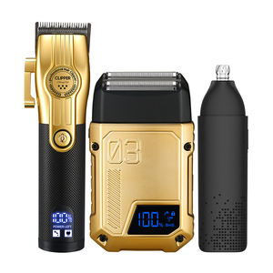 Tondeuse à poussée réciproque pour le nez, la tête chauve et la <span class=keywords><strong>barbe</strong></span> - Rasoir électrique à lames avec charge USB pour usage domestique et en camping-car - Product Image 1