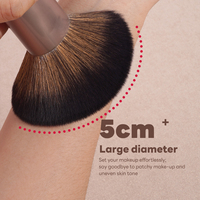 Pinceau de maquillage individuel MAANGE OEM&ODM pour poudre libre et blush, poils synthétiques, fibres douces et moelleuses