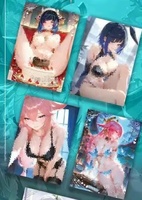 CHXU 40 Box Kartu CCG Goddess Story Waifu Anime Girl Swimsuit Bikini Butterfly Sea Dream Flower Collection Mainan Hobi Hadiah