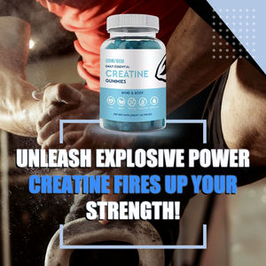 सक्रिय जीवन शैली मांसपेशियों के लिए क्रिएटिन मोनोहाइड्रेट gummies ऊर्जा उत्पादन वसूली वयस्क शाकाहारी गैर-gmo ग्लूटेन-मुक्त 60 - Product Image 2