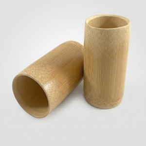Gobelet à boire en bambou naturel 300 ml, design minimaliste, fabriqué à la main, respectueux de l'environnement - Product Image 1