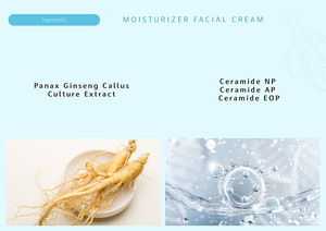 Crème et lotion ultra hydratante pour le visage à l'extrait de culture de callosités Panax Ginseng pour peau sèche Amélioration de la peau brillante - Product Image 3