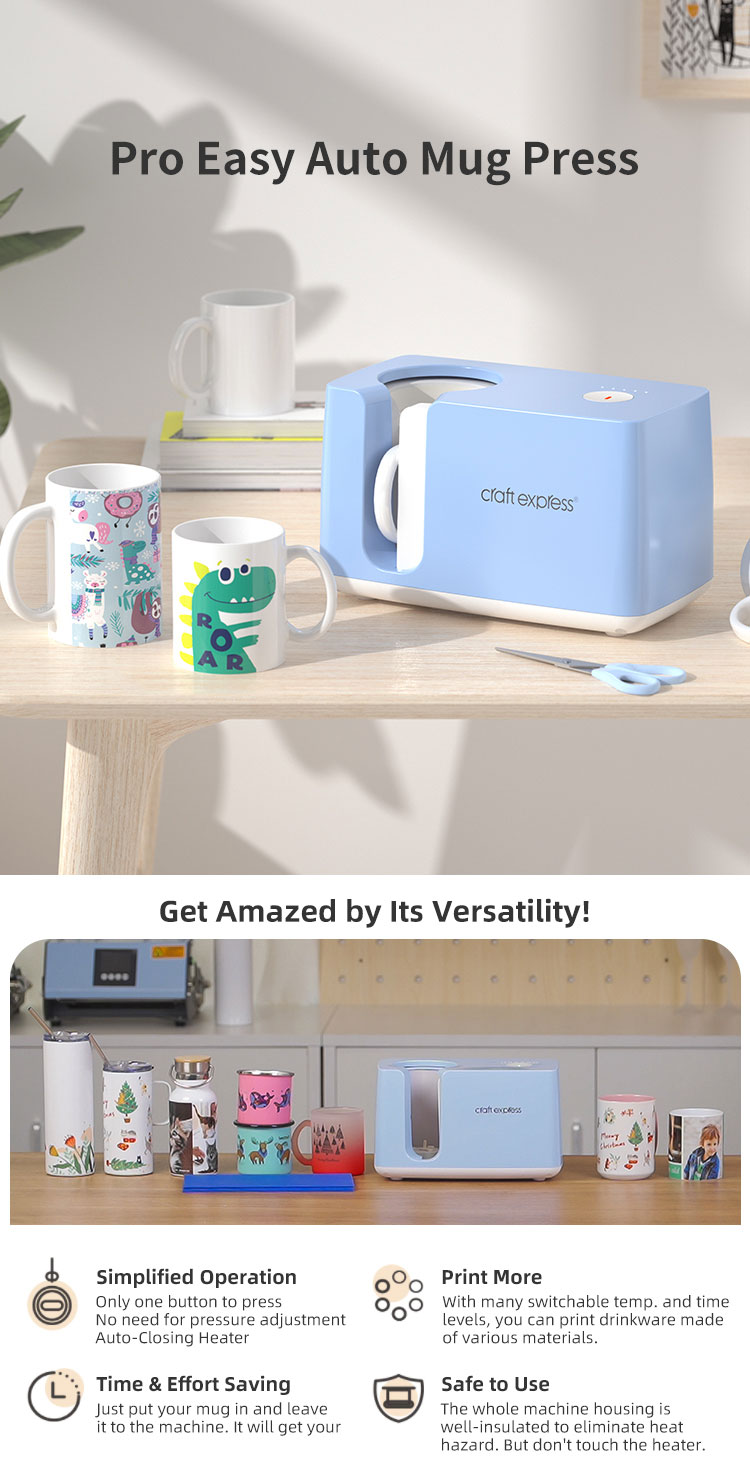 Vesub New Auto Mug Heat Press Machine for Sublimation 11-15oz Mugs