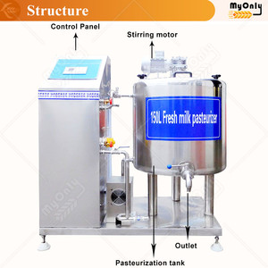 MY Commercial Yogurt Production 500l Pasteurizador por lotes Máquina homogeneizadora de leche refrigerada <span class=keywords><strong>Precio</strong></span> - Product Image 2