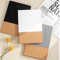 Carnet A5 en cuir PU avec logo personnalisé imprimé, 100 feuilles lignées, reliure thermique, carnets de notes scolaires colorés