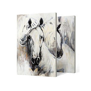 Artista disegno 100% dipinto a mano incorniciato <span class=keywords><strong>tela</strong></span> arte della parete pittura a olio animale in esecuzione bella cavallo pittura <span class=keywords><strong>su</strong></span> <span class=keywords><strong>tela</strong></span> - Product Image 2