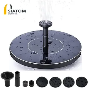 solar pump fountain powered water 1.4w floating solar outdoor fountain