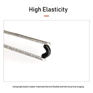 Wholesale Black Durable Rubber <strong>Fishing</strong> Bobber <strong>Float</strong> 6-in-1 Oval Beads Sinker Stopper Smoothly Polished Hole 4 Sizes <strong>Cylindrical</strong> - Product Image 6