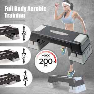 Plateforme d'exercice aérobique carrée antidérapante personnalisable et réglable pour exercices de step, <span class=keywords><strong>banc</strong></span> confortable - Product Image 6