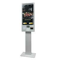 Kiosque de commande et de paiement en libre-service pour restaurant, 27 pouces, à fixer au mur, vente chaude