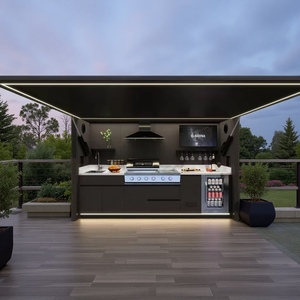 Cocina modular independiente de jardín con <span class=keywords><strong>Isla</strong></span> de barbacoa y <span class=keywords><strong>bar</strong></span> Juego de cocina al aire libre - Product Image 3