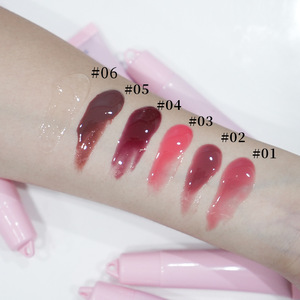 Baume à lèvres liquide mat hydratant végétalien, haute qualité, marque privée, huile à lèvres naturelle brillante nude, 6 couleurs - Product Image 6