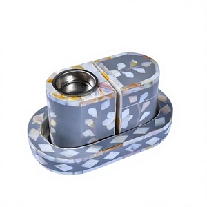 Elegante Mabkhara Hecha a Mano para Eid Mubarak y Ocasiones de Ramadán, Quemador de Incienso Árabe Decorado con Madreperla de Alta Calidad - Product Image 1