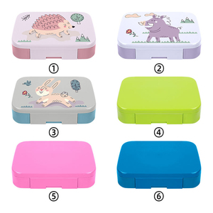 Boîte à lunch en silicone avec 5 compartiments, compatible micro-ondes et réutilisable, boîte à lunch pour enfants avec fonction de chauffage - Product Image 6