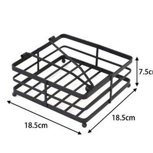 Porte-papier toilette et porte-serviettes rectangulaire en fer forgé moderne pour salon, chambre à coucher, restaurant, usage domestique - Product Image 5