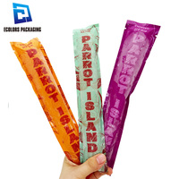 Sacs d'emballage en plastique pour sucettes glacées plates jetables, les plus vendus en gros, avec impression de logo
