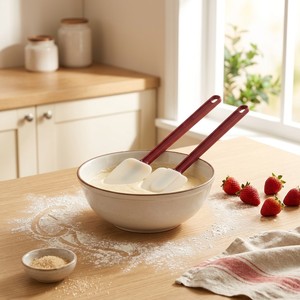 Spatole in Silicone Resistenti al Calore di Grado Commerciale con Manici Rossi, Sicure per Alimenti, Lavabili in Lavastoviglie e Utilizzabili in Forno per la Cottura - Product Image 3