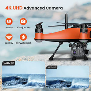 โดรนตกปลา Swellpro Fisherman FD3 กันน้ำ รุ่นขายดี พร้อมกล้อง 4K ความจุเหยื่อ 2.2 กก. มาตรฐาน IP67 ระบบ GPS 9.0 จัดส่งฟรี - Product Image 1