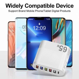 Laissez vos autres chargeurs à la maison, adaptateur de voyage 65W 5USB avec protections EU/US/UK - Product Image 3