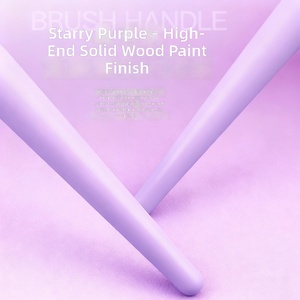 28pcs Purple Makeup Brush Set Professional Synthetic Fiber Bristles Loose Powder Full Face Eye Cosmetic Brush Kit Wholesale - Product Image 5