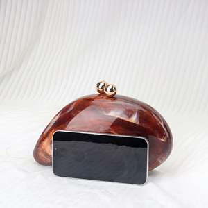 Borsa a Tracolla alla Moda con Guscio in Acrilico Effetto Marmo a Forma di Uovo Borsa da Sera a Scatola per <span class=keywords><strong>Donna</strong></span> Nuova <span class=keywords><strong>Pochette</strong></span> da <span class=keywords><strong>Donna</strong></span> - Product Image 4