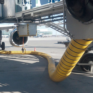 Manguera espiral flexible de PVC para aviación, tubo de ventilación de plástico amarillo para sistema de flujo de aire de aeronaves - Product Image 2