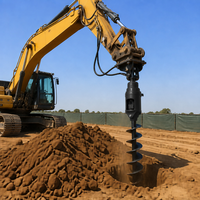 Foreuse hydraulique de haute qualité pour excavatrice, tarière pour pieutage et travaux de terrassement