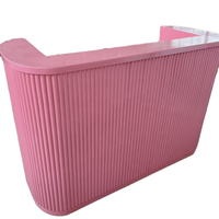 Promotion Exceptionnelle : Comptoir de Réception Bureau Moderne pour Salon de Beauté, SPA, Coiffure – Petit, Rose, Blanc ou Noir