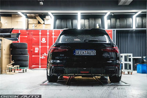 ชุดแต่งคาร์บอนไฟเบอร์สำหรับ Audi A6L ชุดอัพเกรดลิ้นกันชนหน้า สปอยเลอร์คาร์บอนไฟเบอร์ กันชนรถยนต์ - Product Image 5