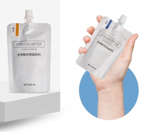 Chinjoo portátil 100 ml pintura de acrílico relleno de pared de piedra textiles Graffiti - Product Image 3