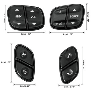 Interruptor de Control del Volante Chevrolet HX-220001 21997738 21997739 1999442 1999443 Combinación para Reemplazo y Reparación, Material ABS - Product Image 2