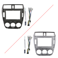 Offre de réduction Pièces de voiture Cadre de panneau 10 pouces pour Honda City 2006-2013 Installation de radio de voiture Cadre de tableau de bord Cadre de stéréo de voiture