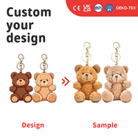 Porte-clés en peluche kangourou sur mesure, breloque de sac animale personnalisée, pendentif en peluche personnalisé, fournisseur de cadeaux OEM ODM