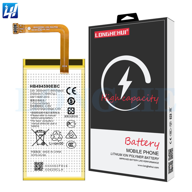 OEM HB494590EBC Honor7 Mobile Phone Battery for Huawei Honor 7 PLK-L01 PLK-AL10 PLK-UL00 PLK-TL01H