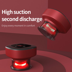 Cangkir bekam elektrik pintar vakum, alat pijat Guasha 12 gigi, alat pijat terapi bekam vakum listrik - Product Image 2