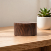 Tapas de Bambú Ecológicas para Botellas de Perfume Cilíndricas - Diseño Portátil Ideal para Viajes, Hogar y Oficina