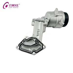 Ensemble de boîtier de filtre à huile COMOOL A6421801410 A642180141064 A6421800010 pour refroidisseur d'huile moteur en aluminium Mercedes-Benz OM642 642 - Product Image 1