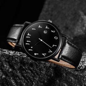 Reloj Casual de Cuarzo de Alta Gama para Hombre, Resistente al Agua, Caja de 10 mm, Correa de Cuero, Estilo Europeo Americano para Estudiantes y Extranjeros - Product Image 2